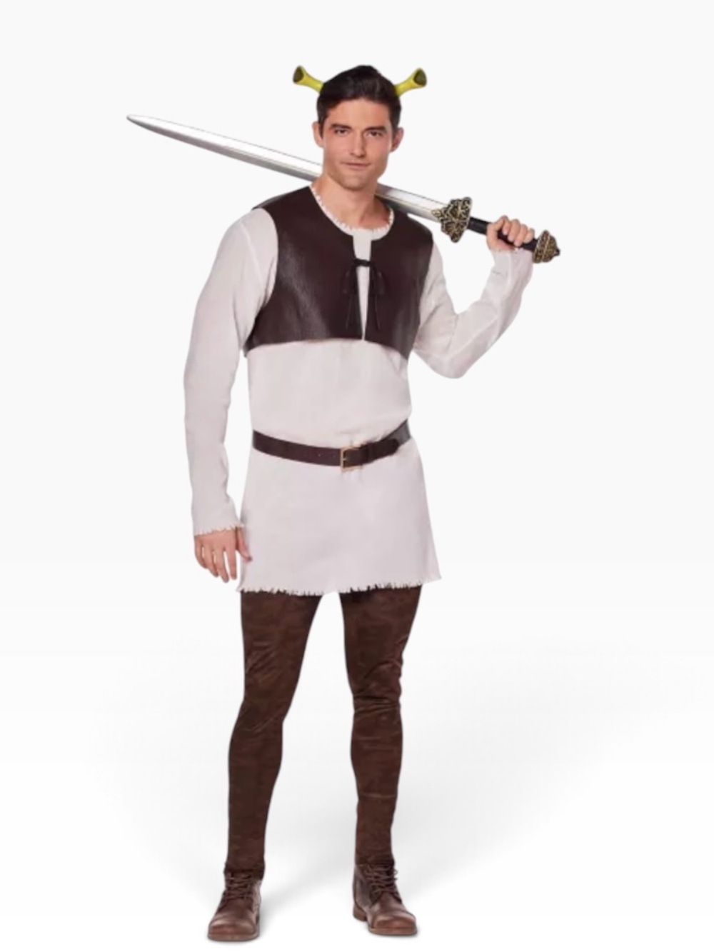 Adult Shrek Costume Halloween Med
